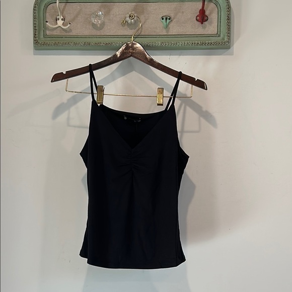 KRISA X REVOLVE RUCHED CAMI SLINKY BLACK NEW W TAG WOMEN’S SIZE SMALL - Picture 1 of 7